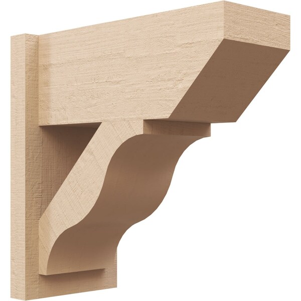 Ekena Millwork 7 1/2-in W x 16-in D x 16-in H Funston Slat Rough Cedar Woodgrain TimberThane Outlooker, Primed Tan OUTUR075X16X16FST24RCPR - main